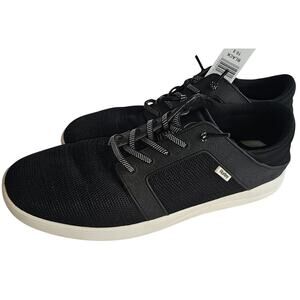 Hurley Men's Slip on Shoes Casual Sneakers Shoreline Lace Up - Black